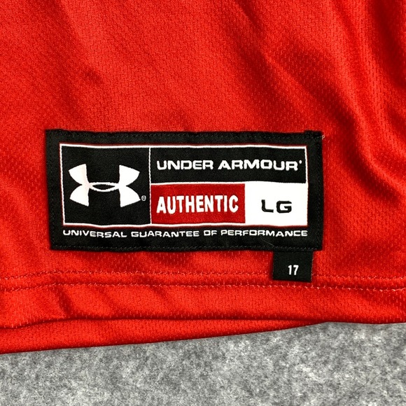 Texas Tech Red Raiders Baseball Jersey Men Large Red #9 Under Armour Team Issued - Picture 7 of 14